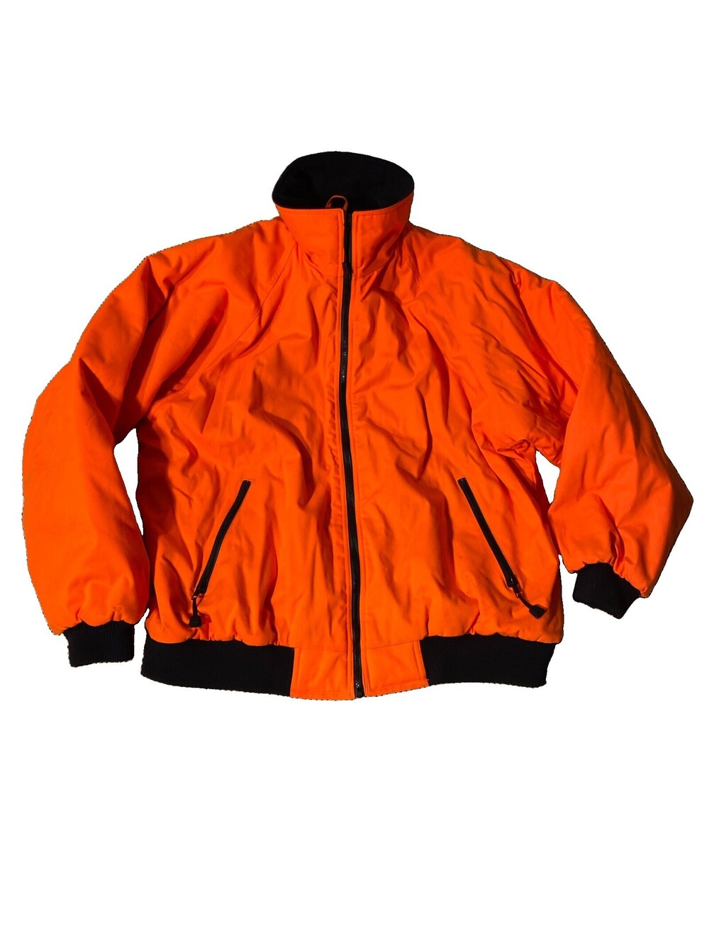 WEARGUARD Insulated Mens Jacket 2XL Blaze Hunter Orange Zipper Front Insulated